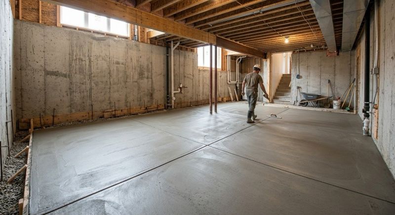 Basement Concrete Installation in Alameda County, CA