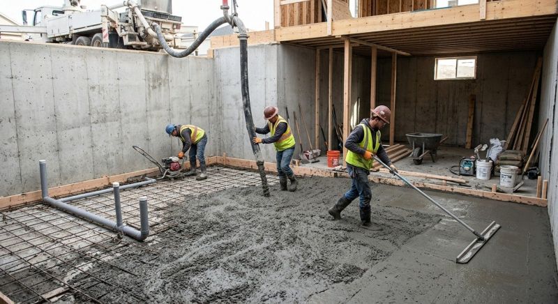 Basement Concrete Installation in Fremont, CA
