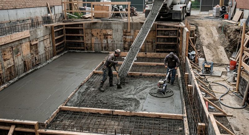 Basement Concrete Installation in Palo Alto, CA