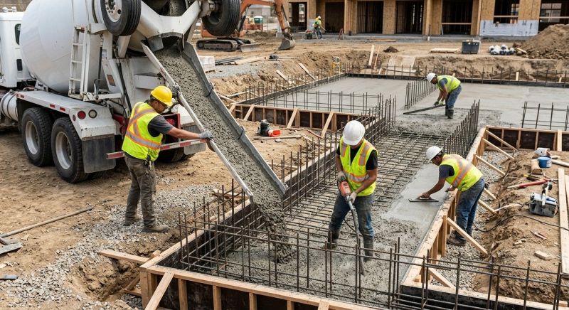 Foundation Wall Pouring in Morgan Hill, CA